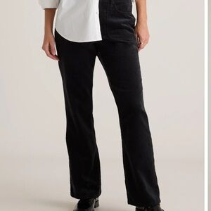 Quince corduroy black flare pants